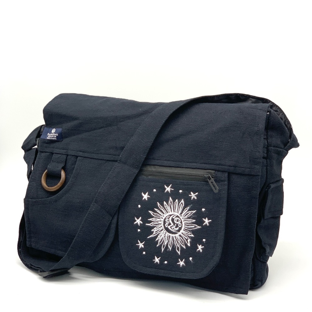 Large Cotton Laptop Bag - Picture 1 of 13